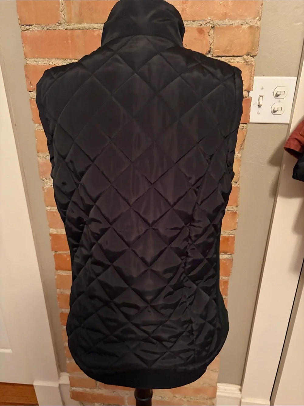 Light Gray and Black Quilted Women's Puffer Vest - 2 Vests - Picture 10 of 13